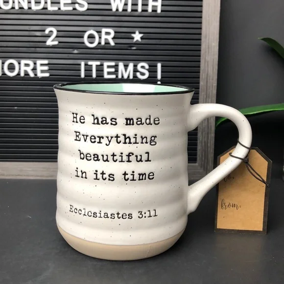 New He has made everything beautiful mug - Picture 2 of 6